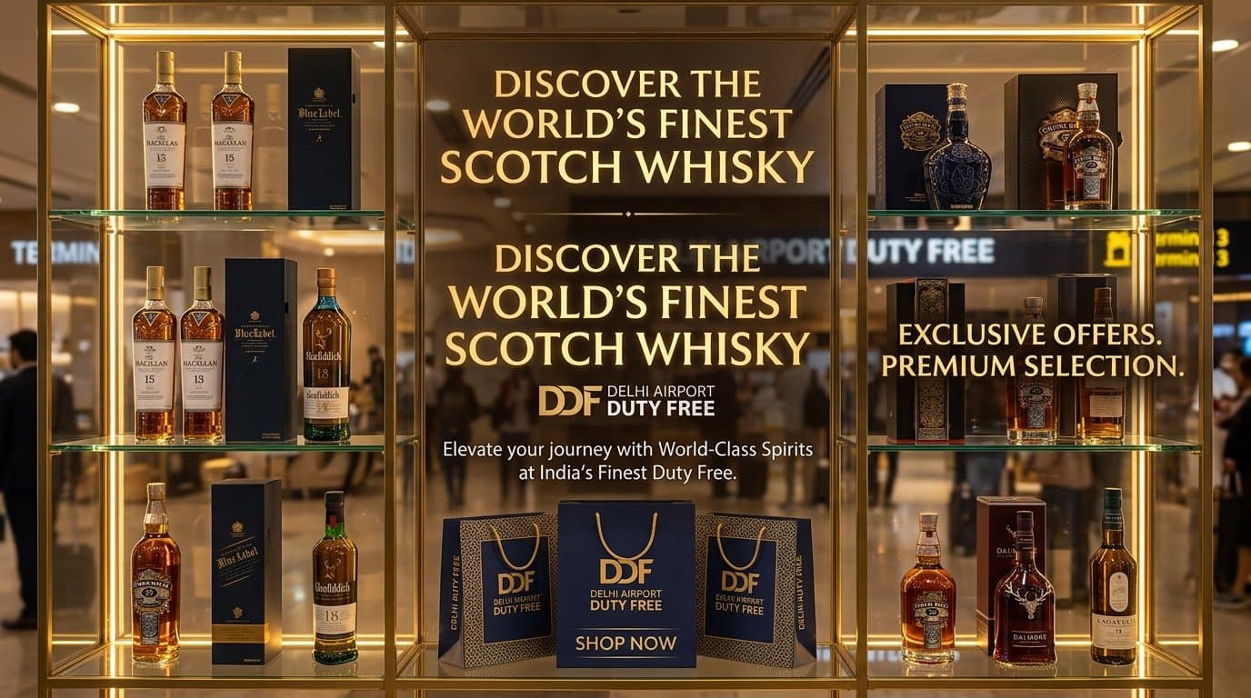 Delhi Duty Free vs Local Retail Store Whisky Price Guide (2026)