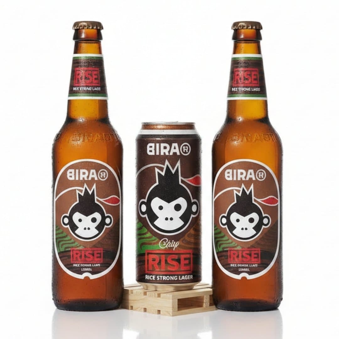 Bira 91 Rise Premium Rice Strong Lager