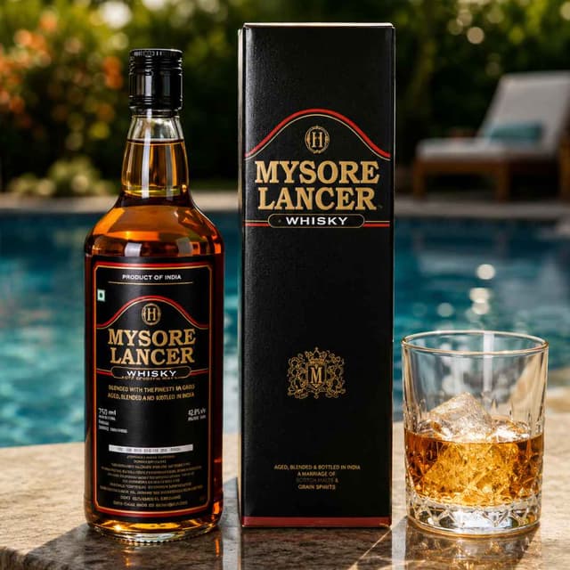 Mysore Lancer Deluxe Quality Whisky