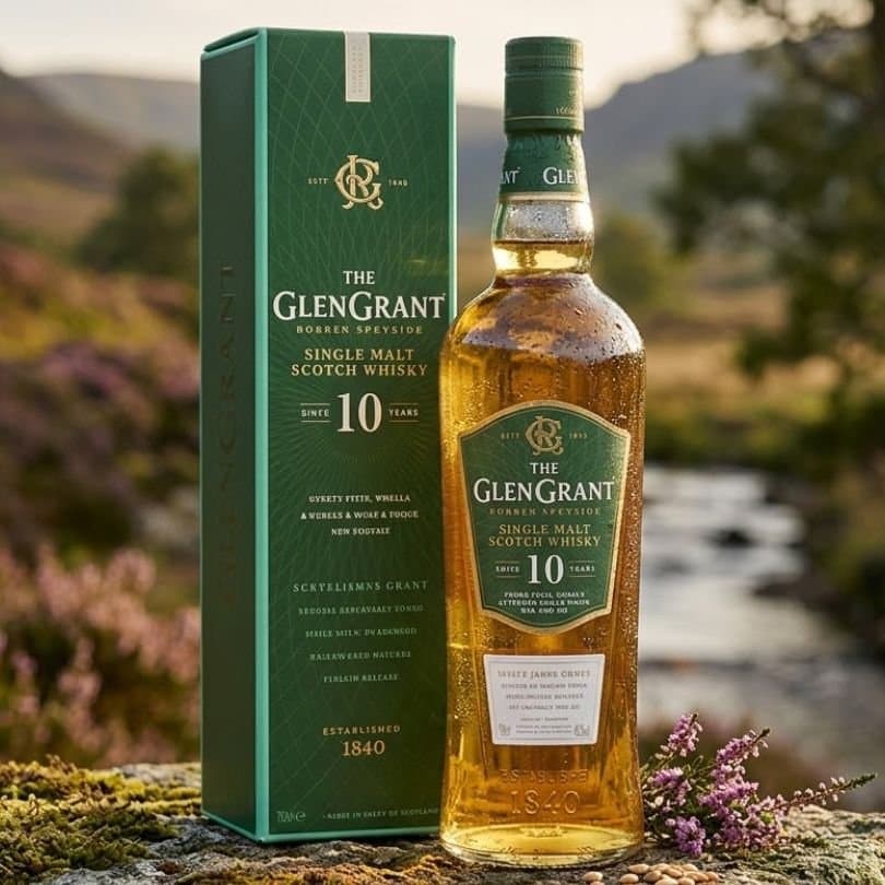 The Glen Grant 10 Year Old Speyside Single Malt Scotch Whisky