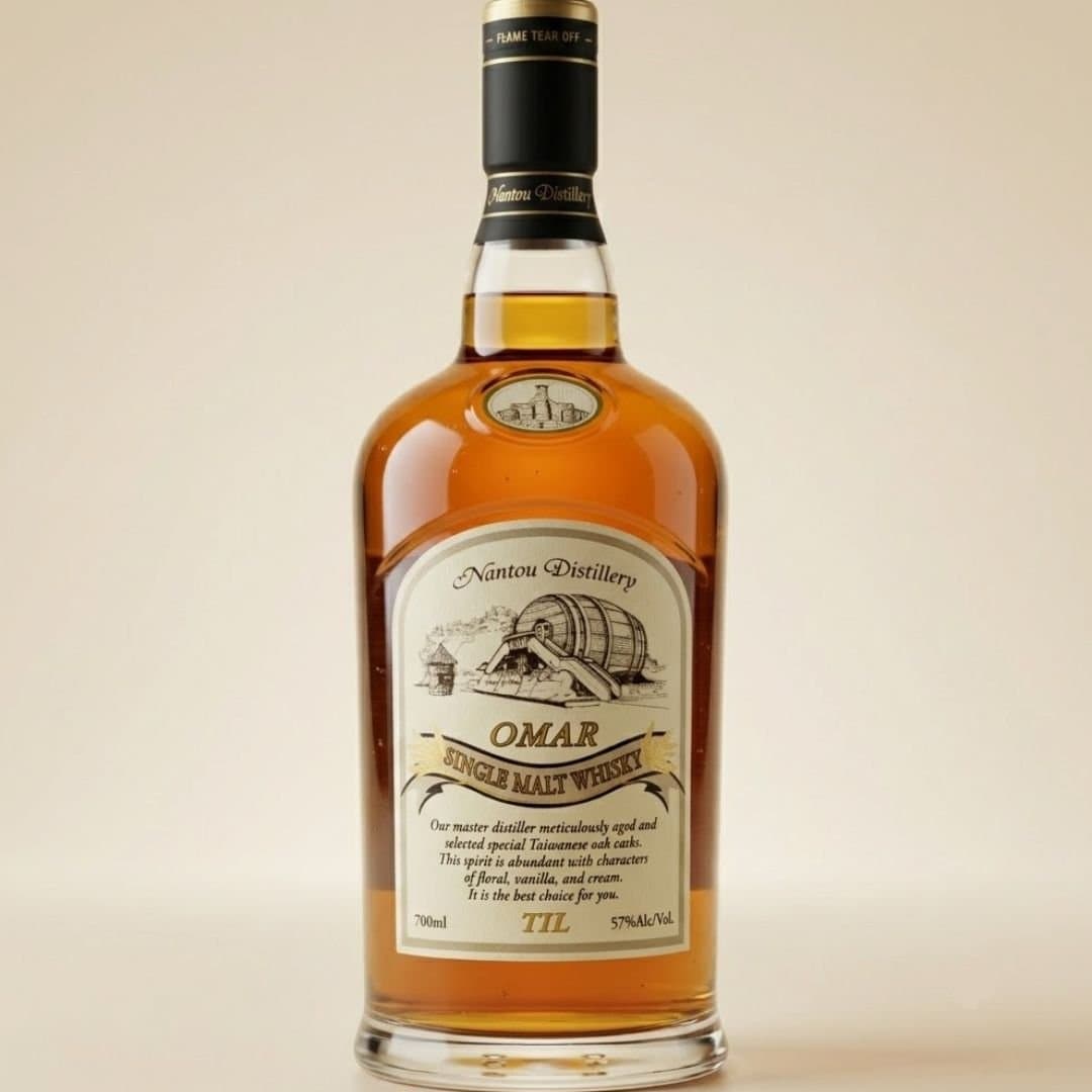 Omar Single Malt Taiwanese Whisky Bourbon Type