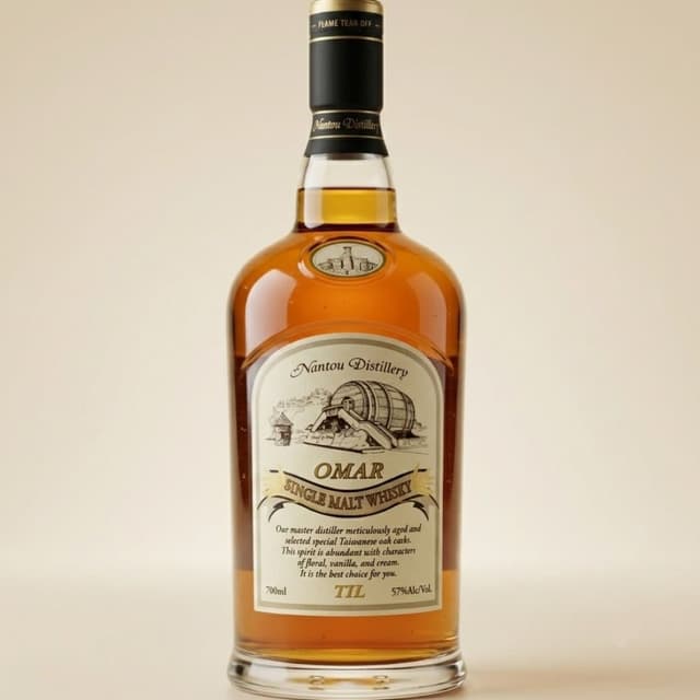 Omar Single Malt Taiwanese Whisky Bourbon Type
