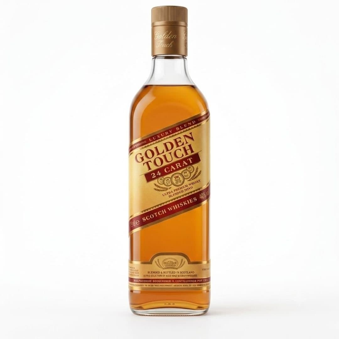 Golden Touch 24 Carat Ultra Premium Indian Whisky With Scotch