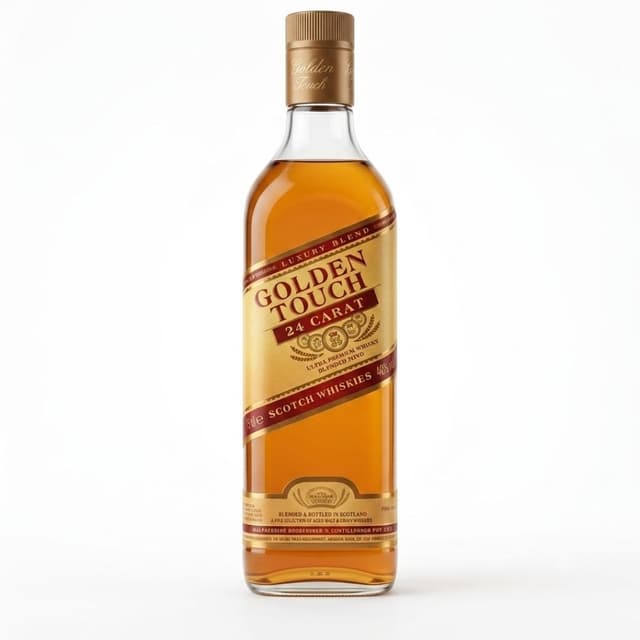 Golden Touch 24 Carat Ultra Premium Indian Whisky With Scotch