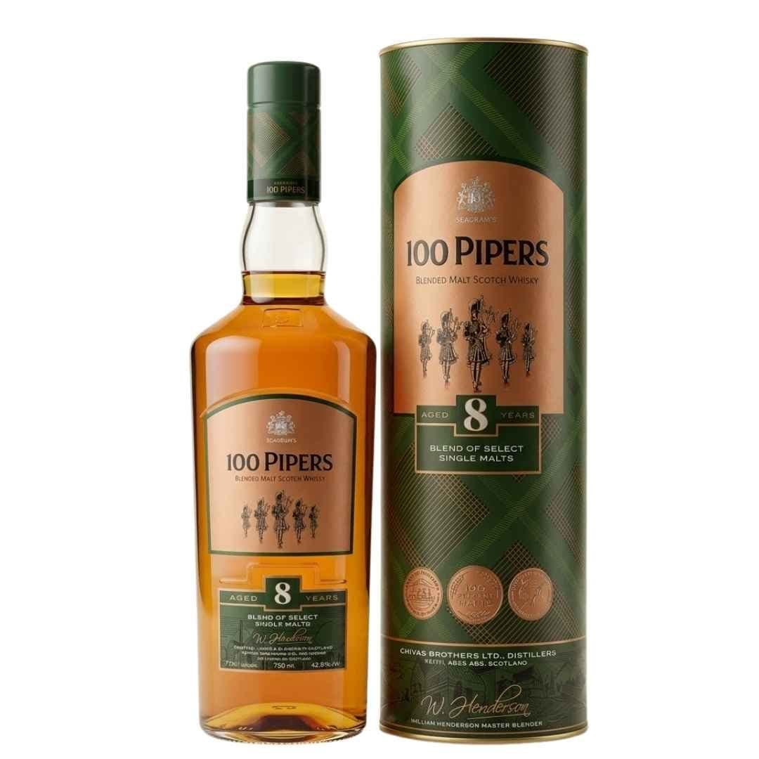 100 Pipers Blended Malt Scotch Whisky