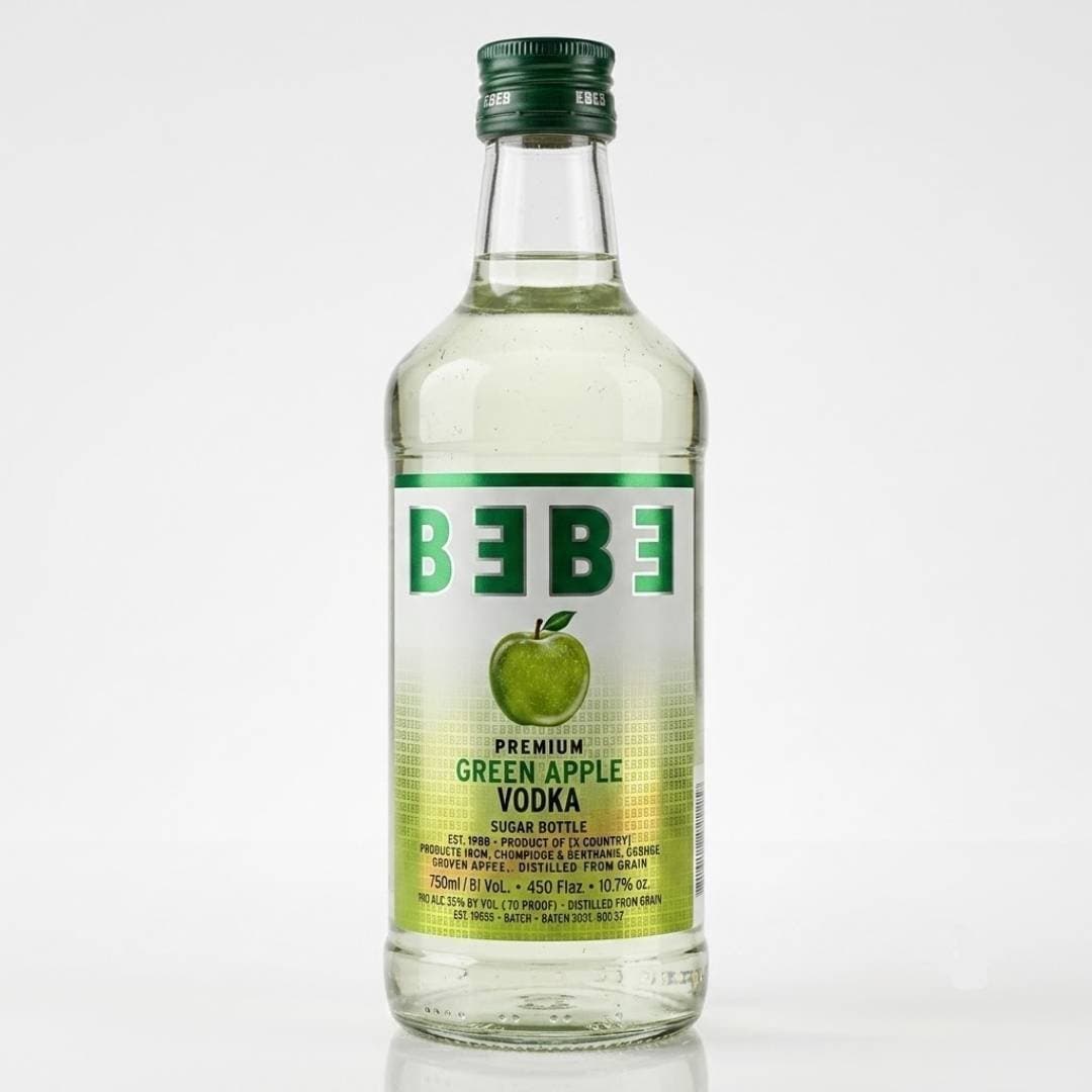 Bebe Premium Green Apple Flavoured Vodka