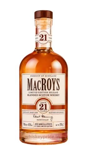 MacRoys Limited Edition Release Blended Scotch Whisky Aged 21 Years