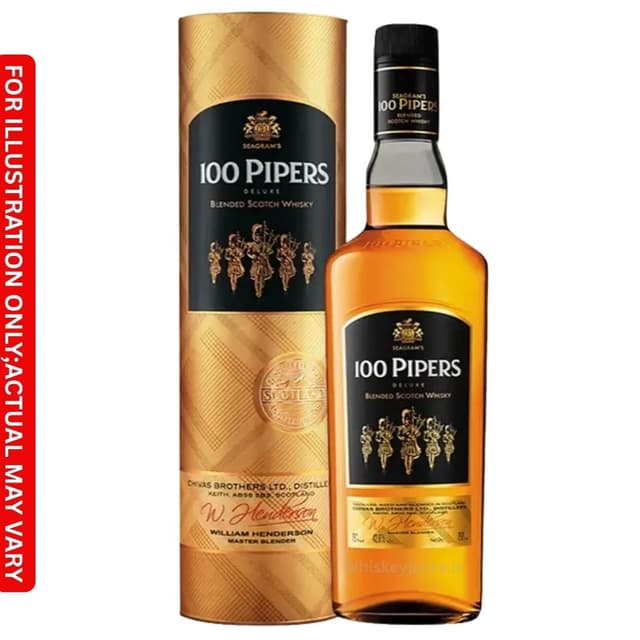 100 Pipers Premium Scotch Price in India: Delhi & Mumbai