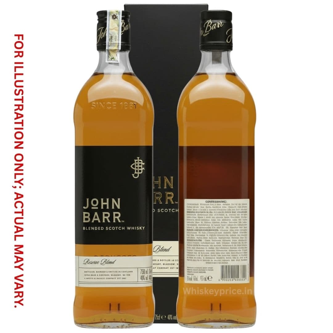 John Barr whisky​ latest price in India