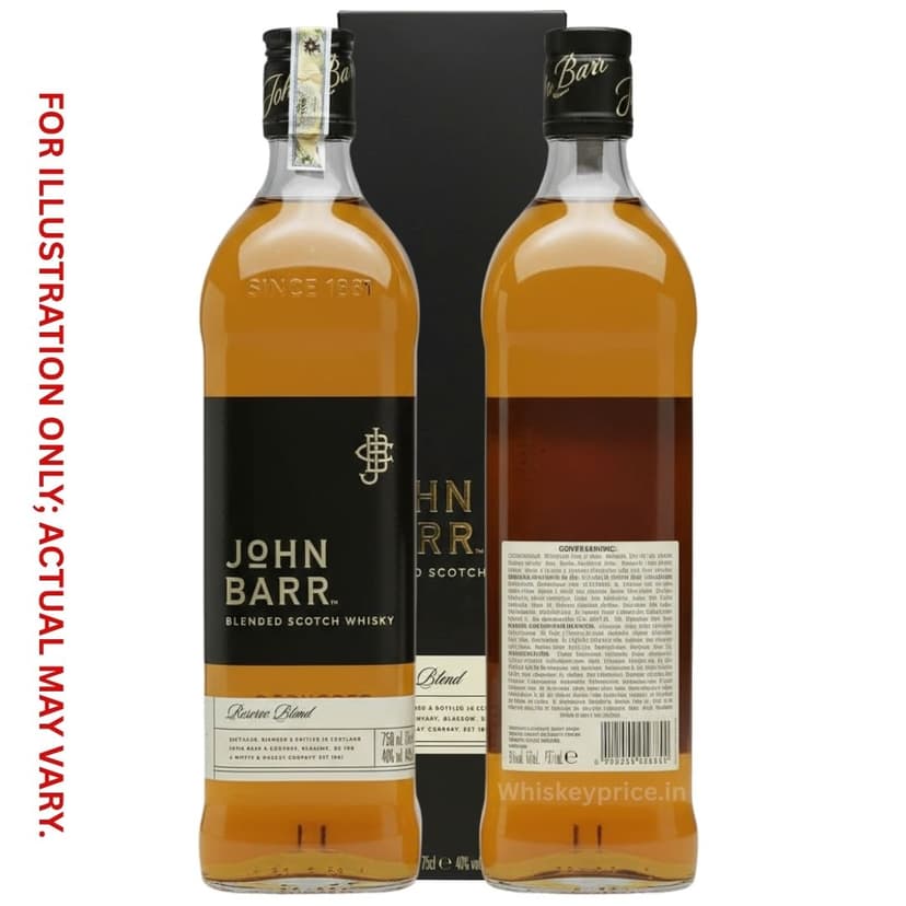 John Barr whisky​ latest price in India