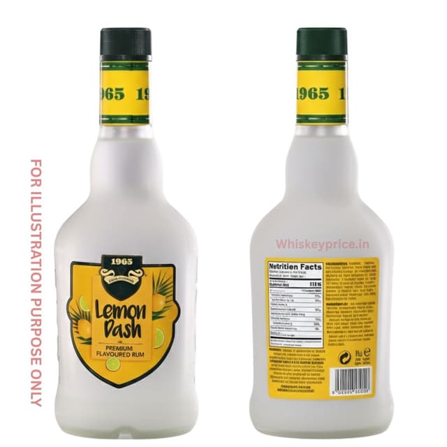1965 Lemon Dash Premium Flavoured Rum Latest Price in India