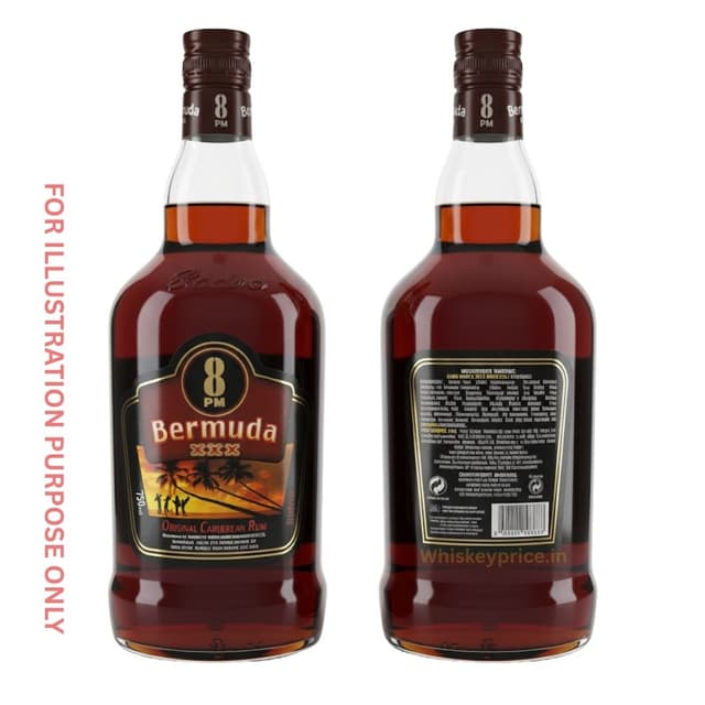 8PM Bermuda XXX Original Caribbean Rum Latest Price in India