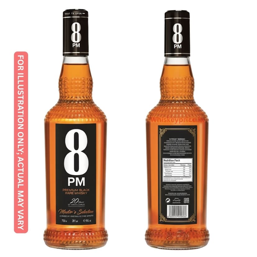 8 PM Premium Black Elite Whisky Price in India: Delhi & Mumbai