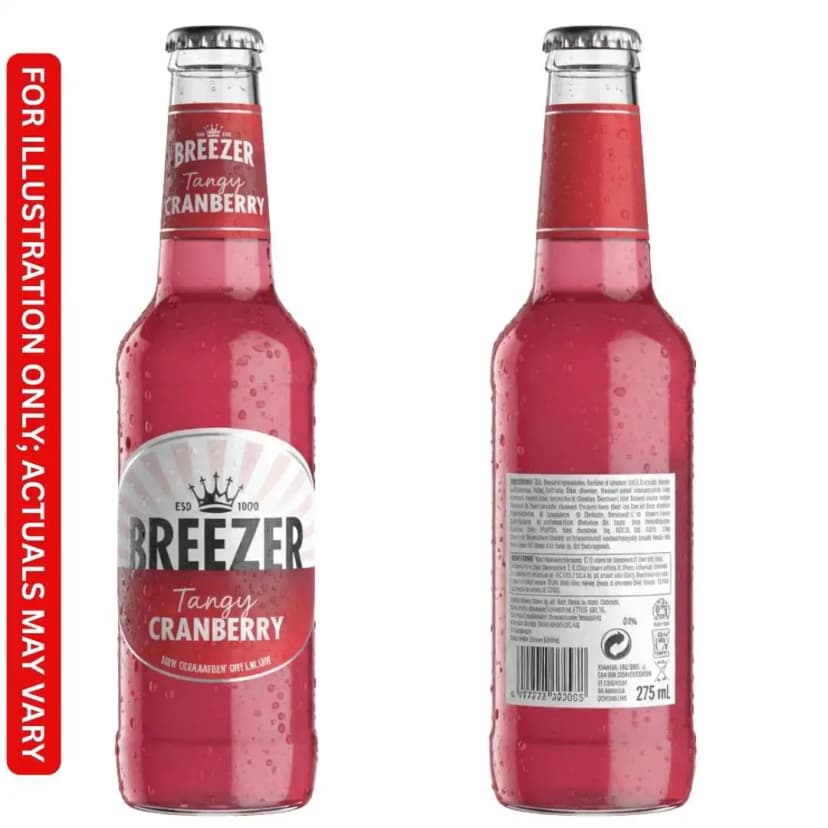 Breezer Tangy Cranberry | 275ml Bottle | Latest Price in India