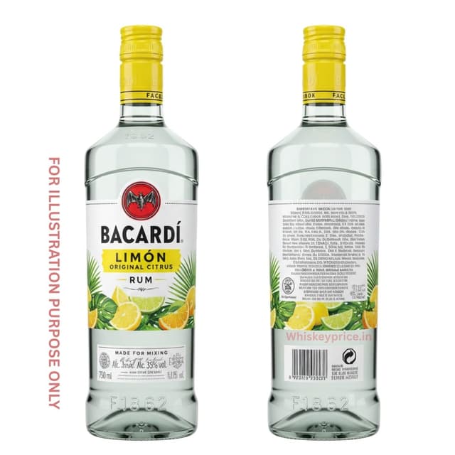 Bacardi Limon Deluxe Original Citrus Rum  Price in India