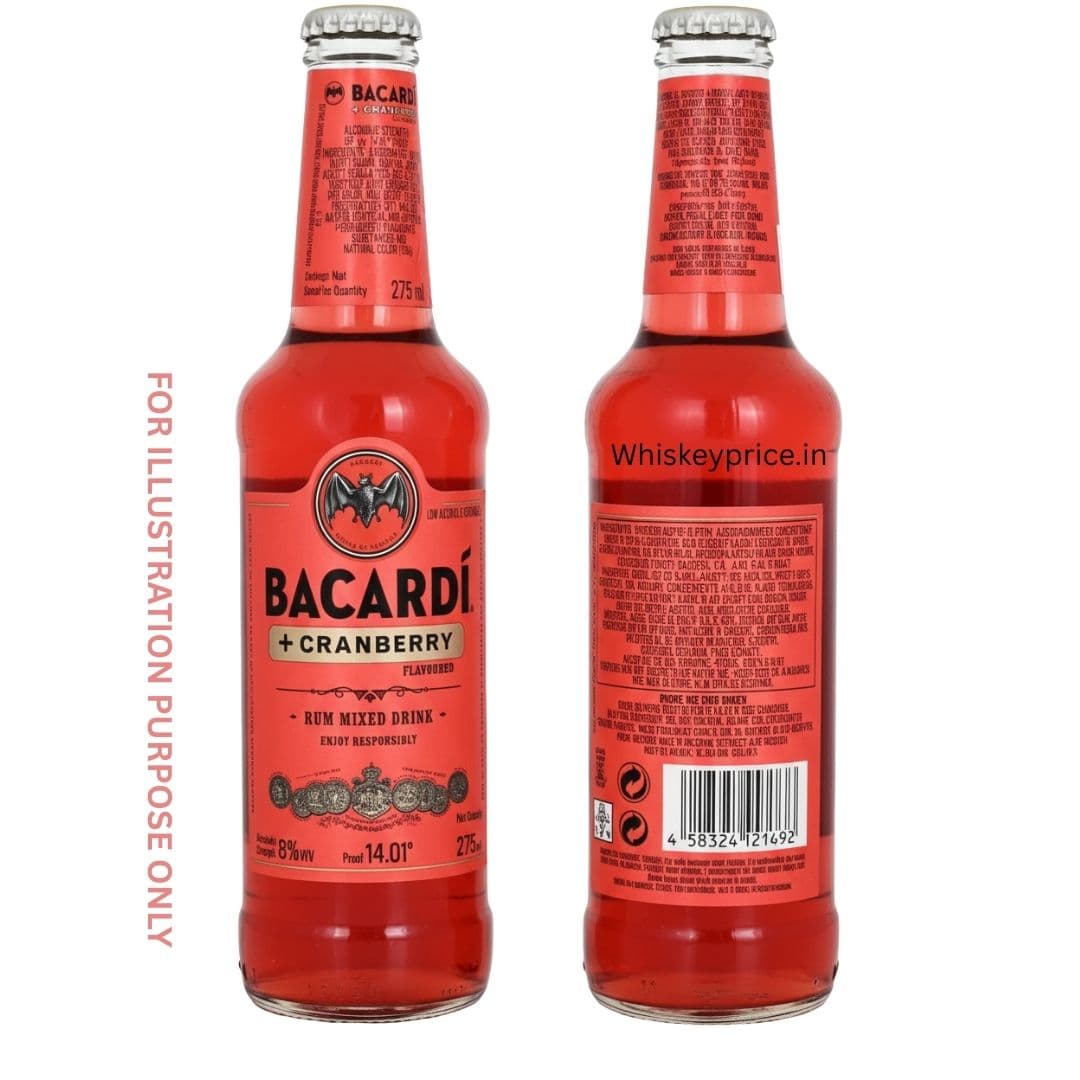 Bacardi Ultra Select Cranberry Latest Price in India