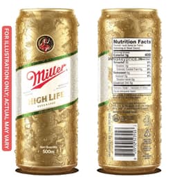 Miller High Life American Lager Beer | 330/500/650ml | Latest Price