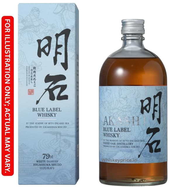 Akashi Blue Blended Whisky Price in India: Delhi & Mumbai