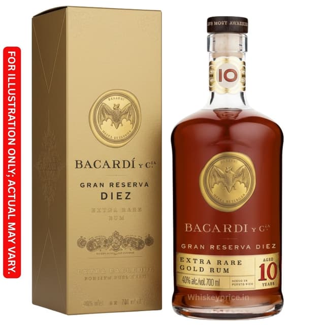 Bacardi Gran Reserva Diez 10 Year Old Price In India