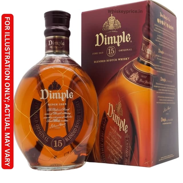 Dimple 15 Years Old Blended Scotch Whisky Price In India