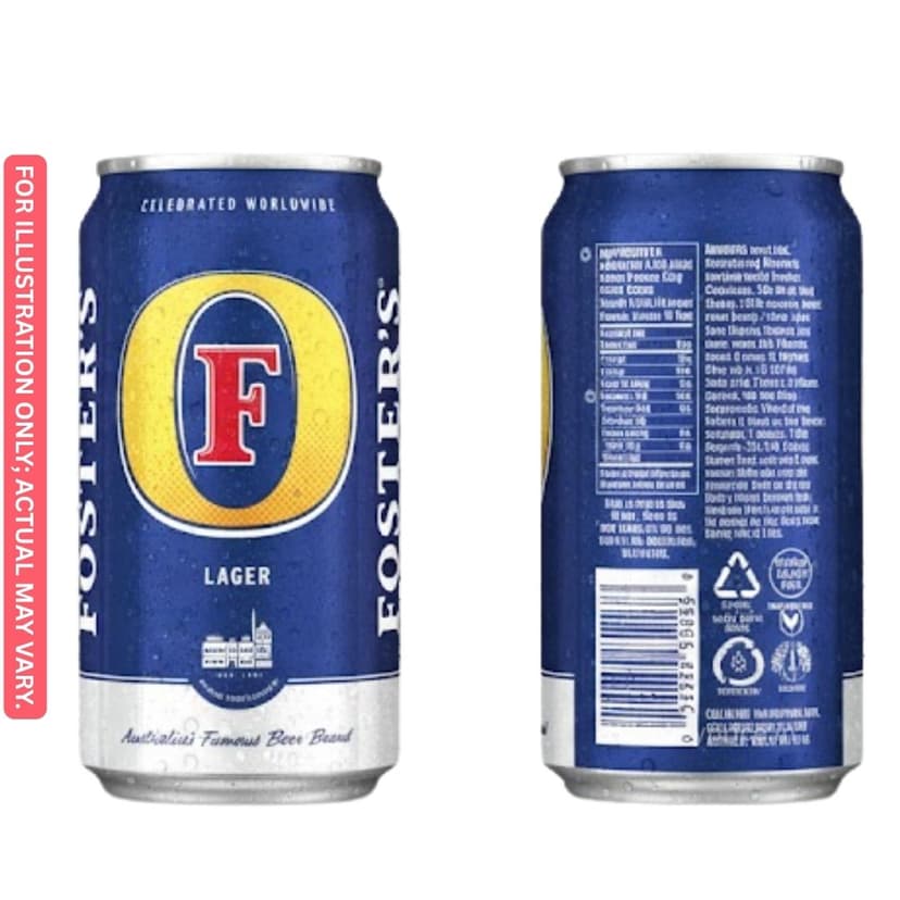 Fosters Lager Beer Can