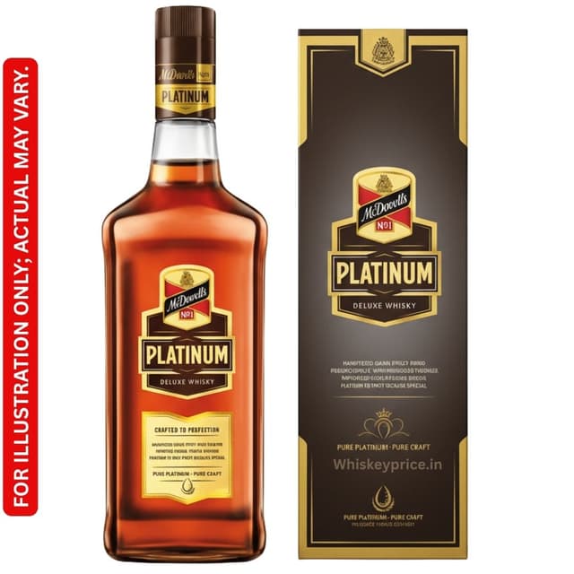 McDowell's No.1 Platinum Whisky Price In India: 2026 Rates