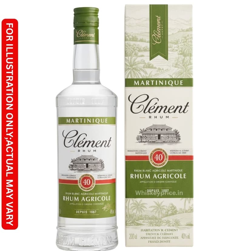 Rhum Clément Agricole Blanc 40 Rum