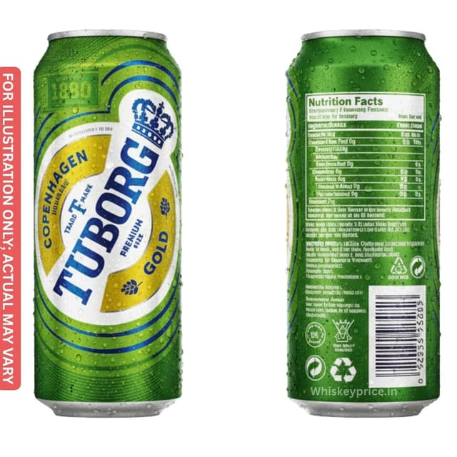 Tuborg Gold Premium Lager price in India
