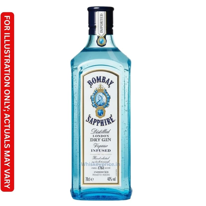 Bombay Sapphire Distilled London Dry Gin price in Kolkata| 750ml |