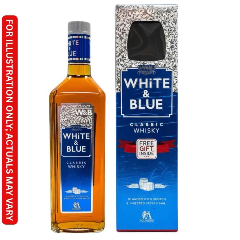 White & Blue Premium Whisky 750 ml Price in India