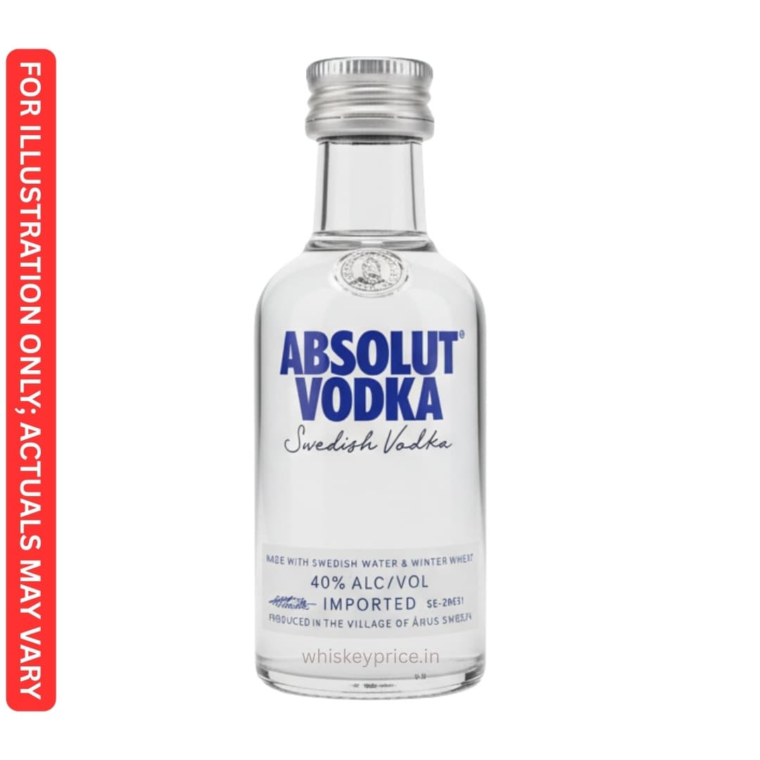 Absolut vodka 90ml price in India | Review | Tasting Notes