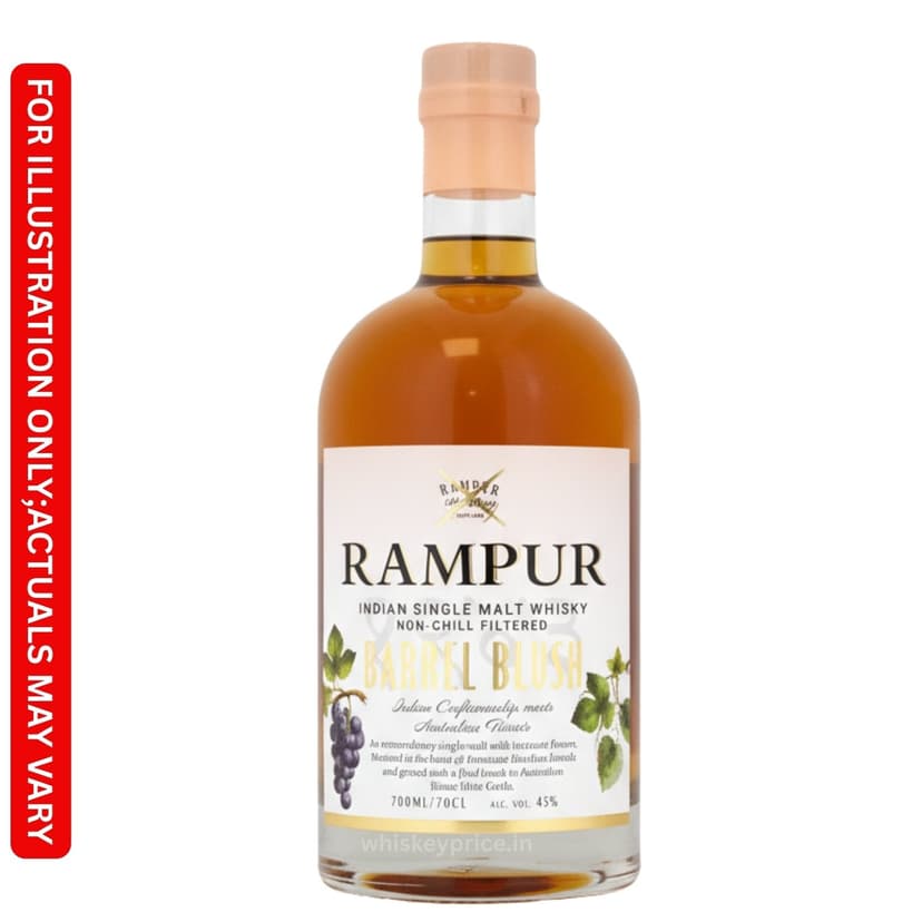 Rampur barrel blush price 750ml | Review | Tasting Notes