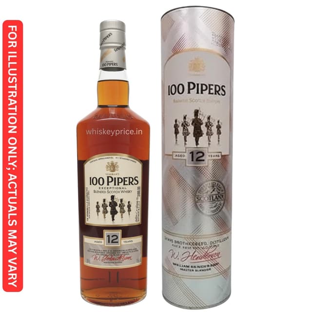 100 Pipers Prestige 12 Years Price in Chandigarh | Tasting Notes |
