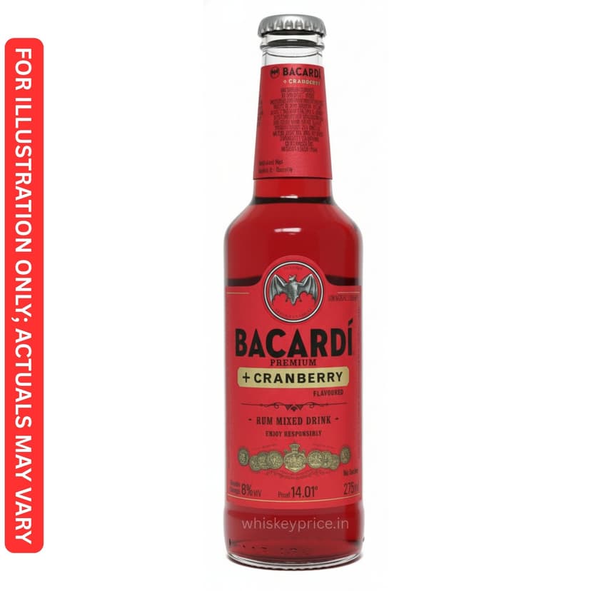 Bacardi Plus Cranberry Price in India | Tasting Notes