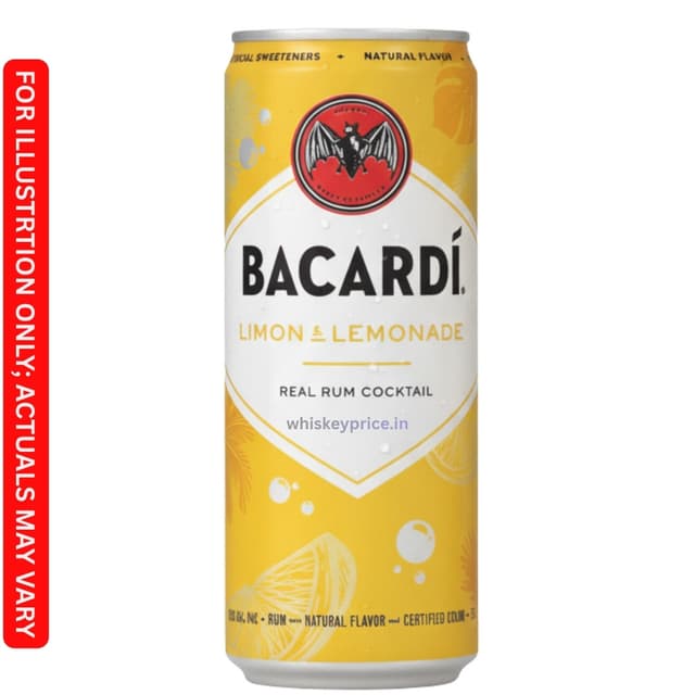 Bacardi Plus Lemonade Price in India | 275ml | Tasting Notes