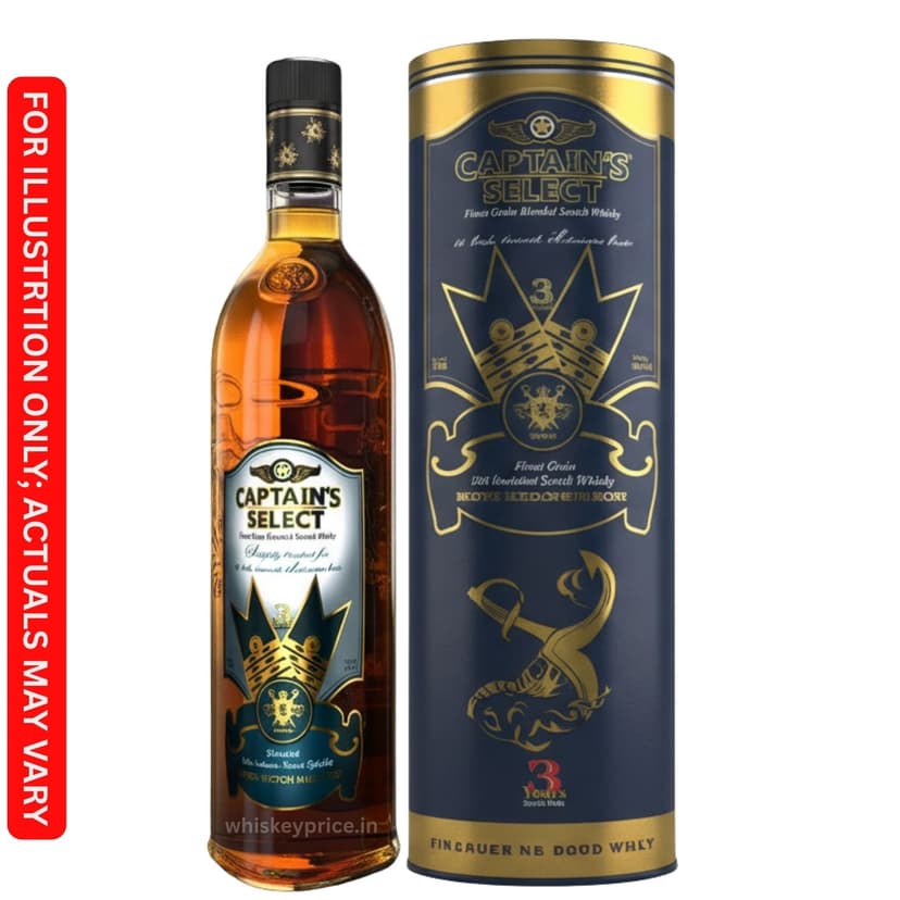 Captain's Select Whisky Price in Kolkata | 700ml | Tasting Notes