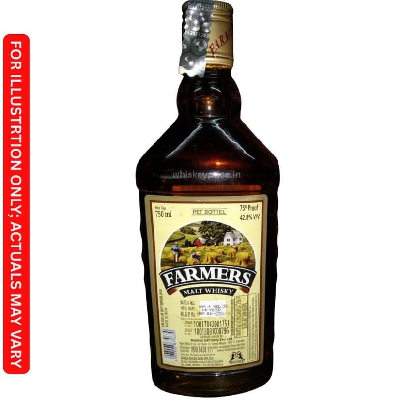 Farmer’s Malt Whisky Price in Kolkata | 750ml | Tasting Notes