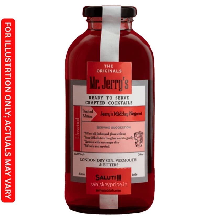 Mr Jerrys Midday Negroni Price in India  | 500ml | Tasting Notes