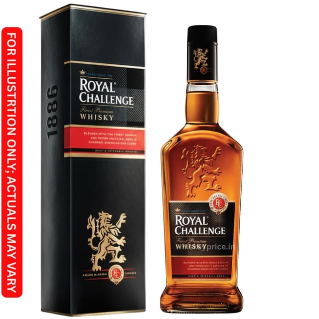 Royal Challenge Whisky Price in India  | 750ml | Tasting Notes