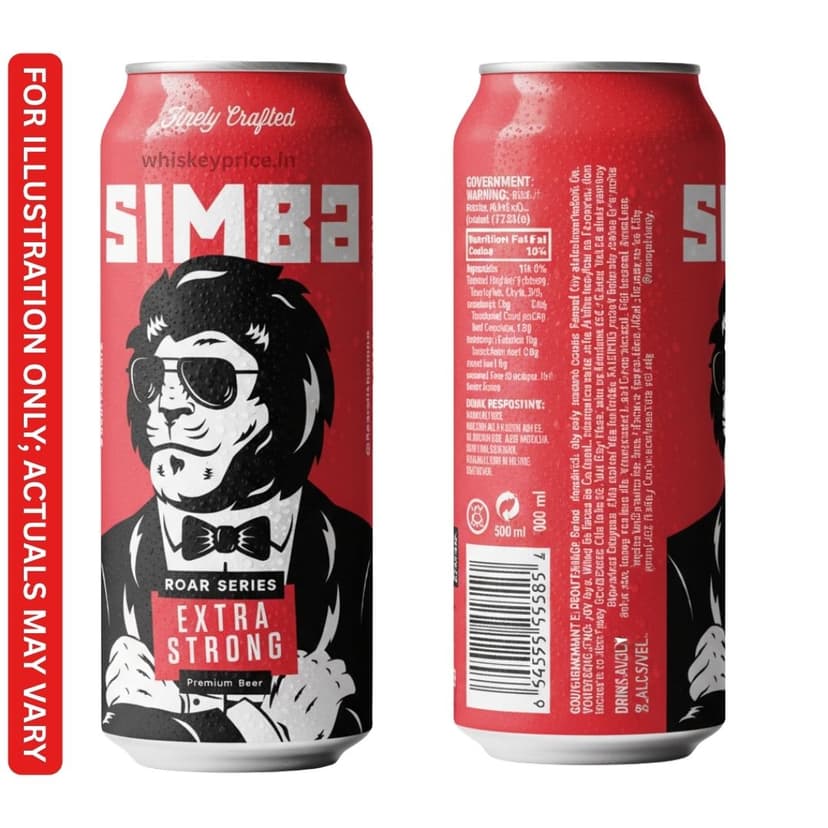 Simba Strong Beer Price in Delhi | 500ml | Tasting Notes |