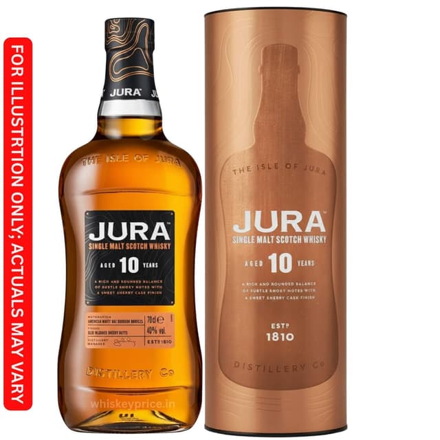 Jura 10 Years Old whisky price in Kolkata | 700ml | Tasting Notes