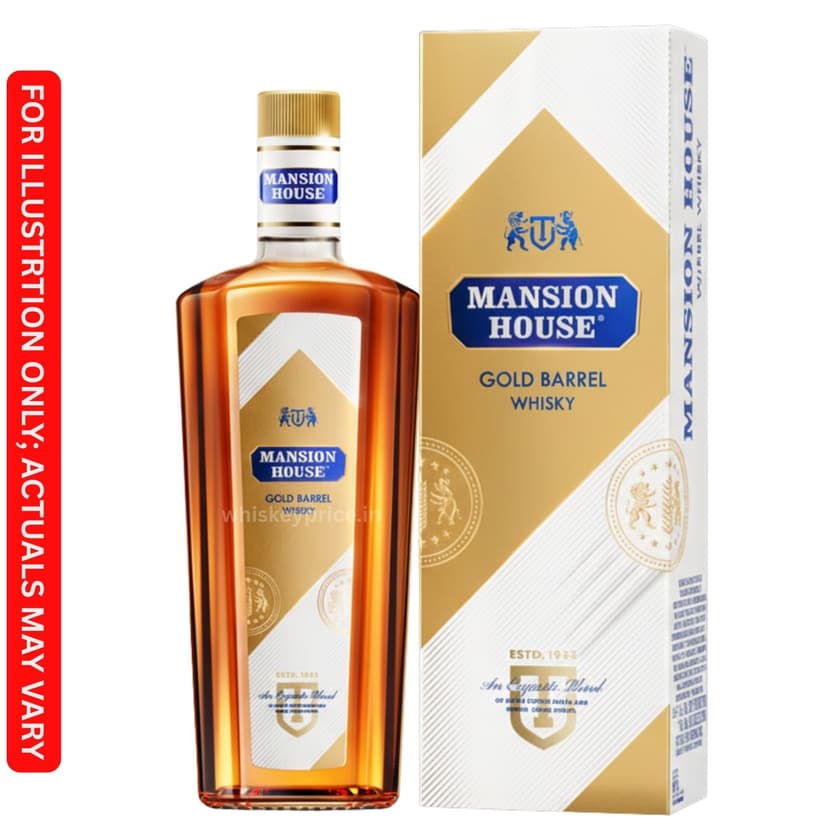 Mansion House Gold Barrel Whisky price in Kolkata | 750ml |