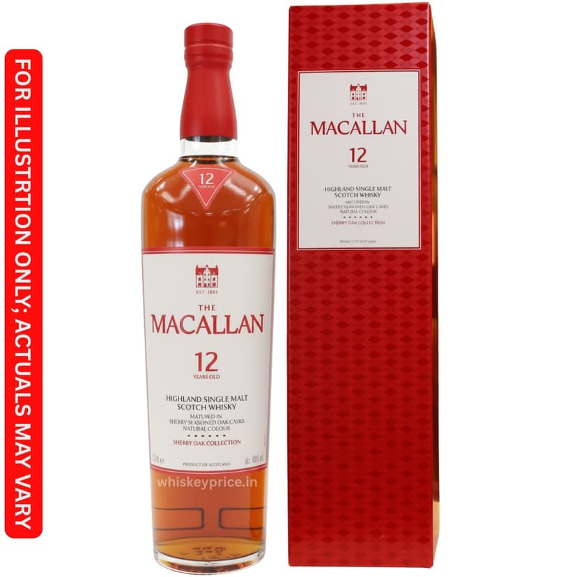The Macallan 12 Sherry Oak Whisky price in Kolkata | 700ml |