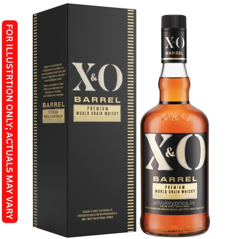 X&O Barrel Grain Whisky price in Kolkata | 750ml | Tasting Notes