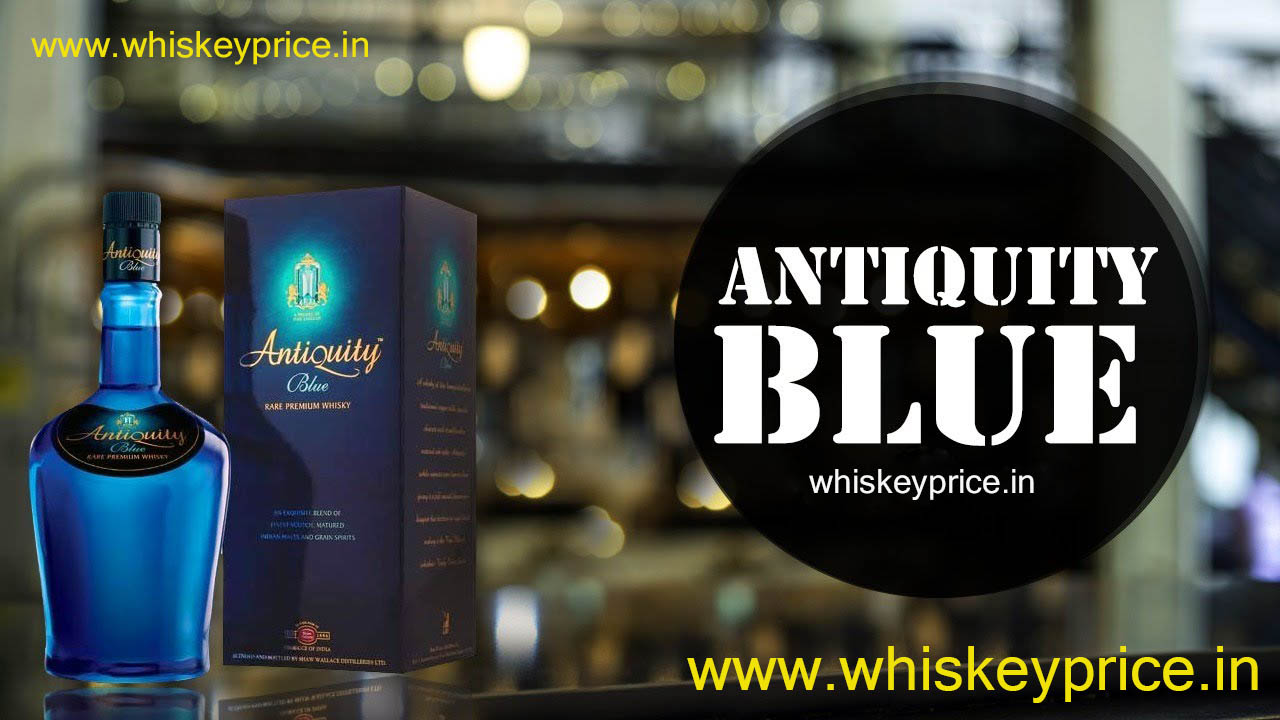 antiquity whisky blue price in india