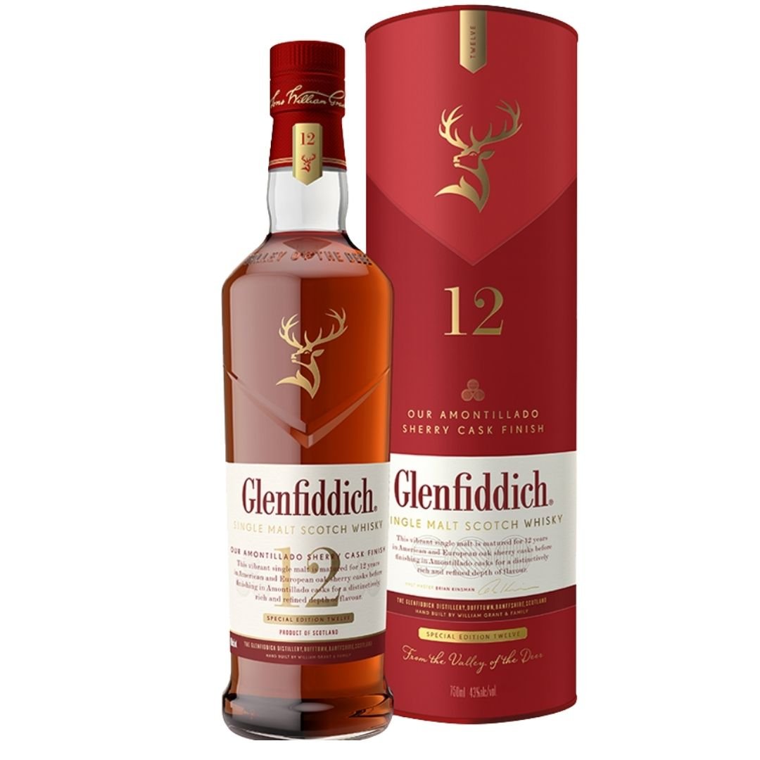 Glenfiddich 12 Year Old Sherry Cask Single Malt Scotch Whisky