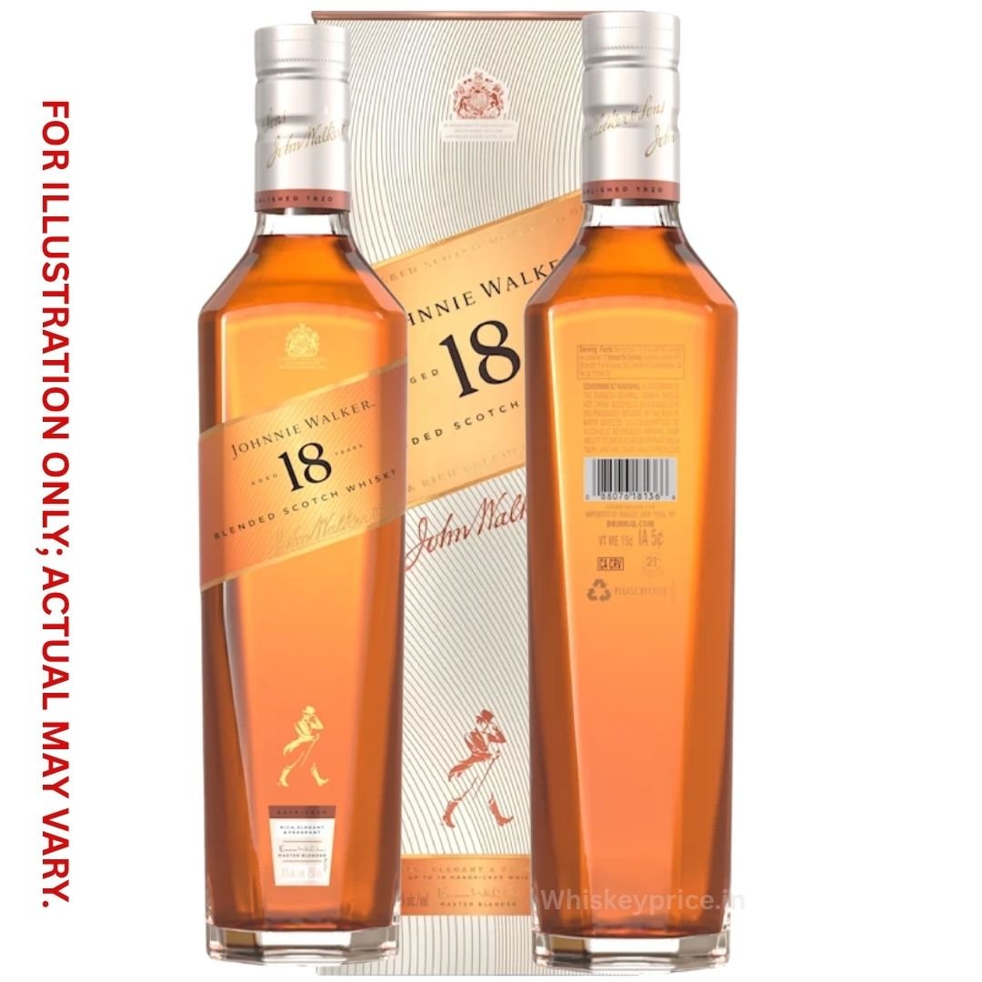 Johnnie Walker Aged 18 Years Blended Scotch price in India -