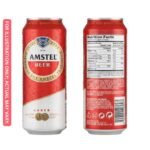 Amstel can beer