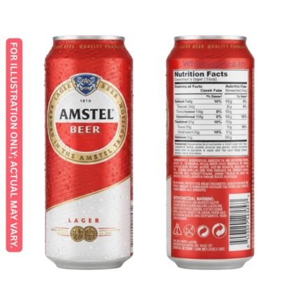 Amstel can beer