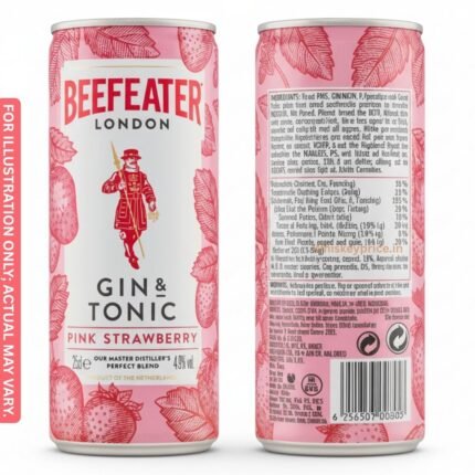 Beefeater Gin & Tonic Can pink strawberry